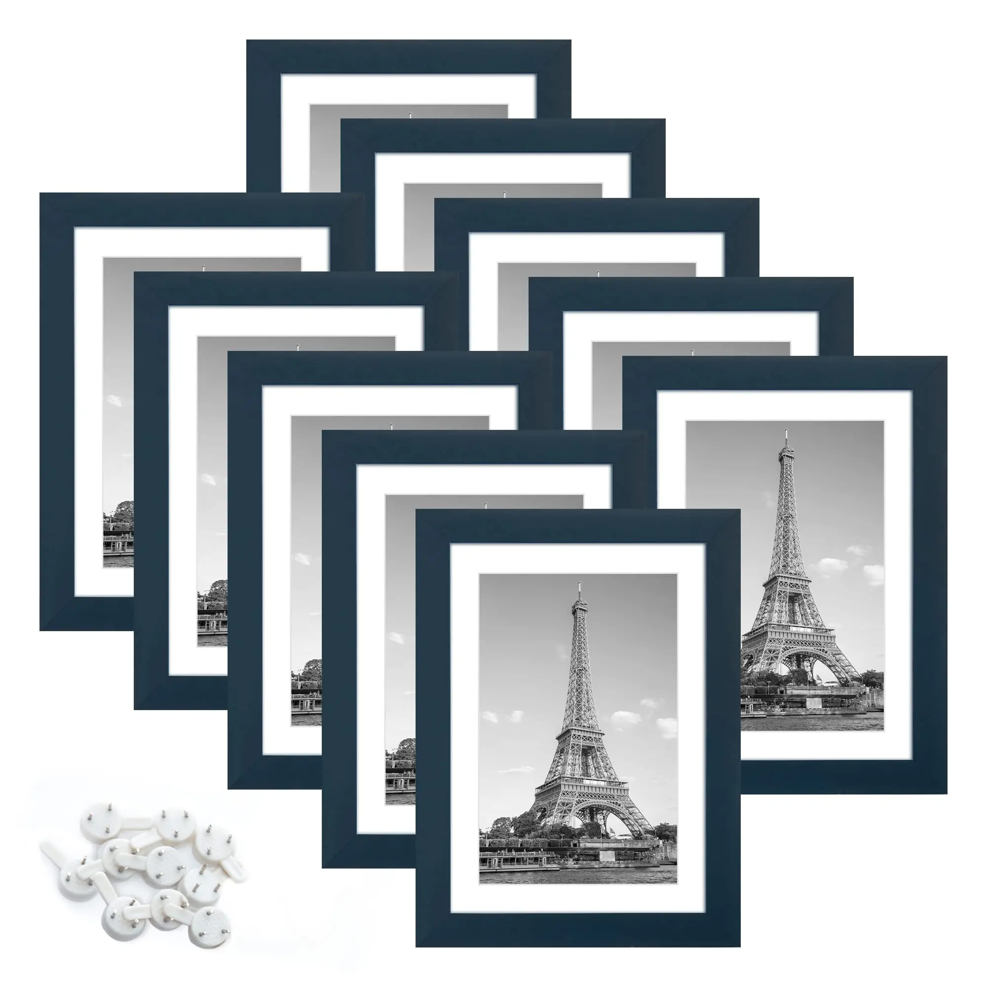 Wholesale simple design 4*6 5*7 inches Wall hanging or Tabletop display PVC Plastic picture photo frame