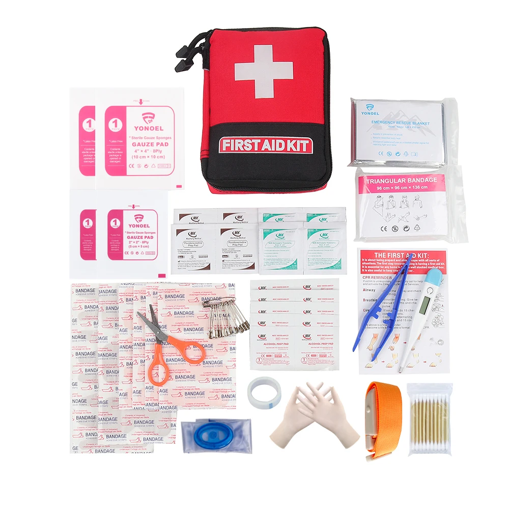 Nylon Mini First Aid Kit Home Office Emergency Kit Customize Available for Travelling Car Use