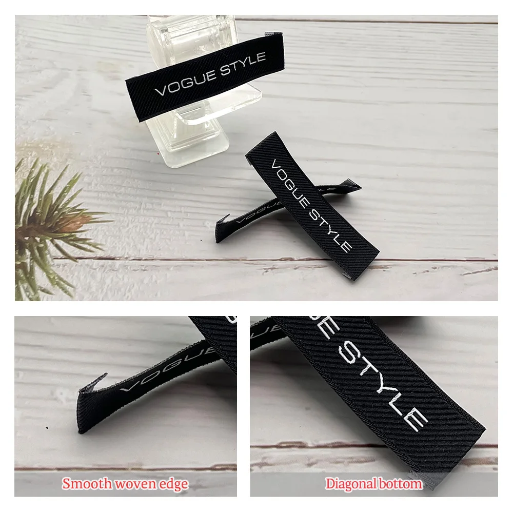 New Design Woven Private White Labels Clothing Manufacturer Tags Neck  Custom Clothes private label baby clothes label