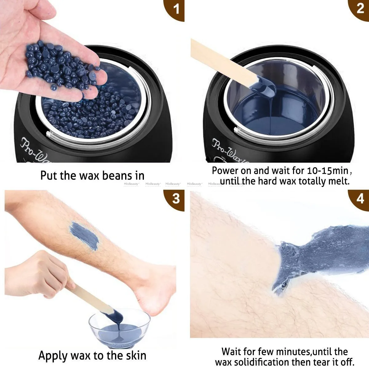 Best Sellers in Hair Waxing Warmer with Silicone Pot Paraffin Wax for Hand and Feet Hair Removal Device Electric Wax Heater