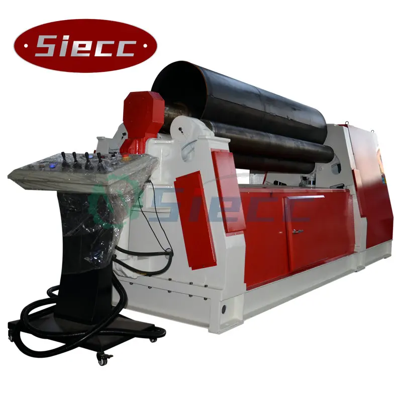 Iron sheet metal thin thick steel plate rolling bending machines for cone flange pipe and tank roller bender