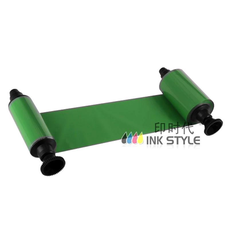 Generic Evolis Pebble 4 Card Printer Green Color Ribbon R2014 -1000 prints