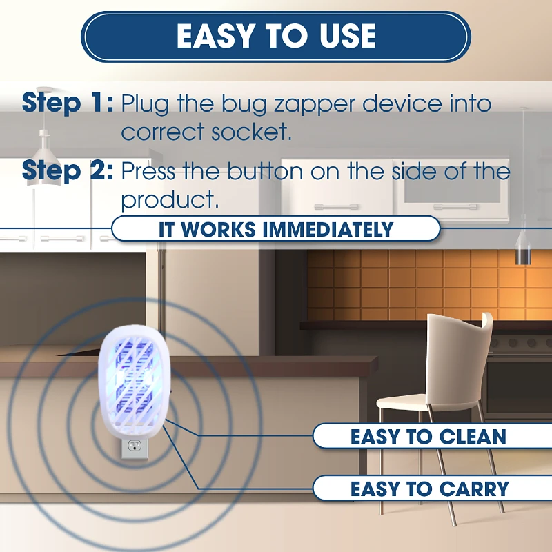 2023 Hot Selling Electric Plug-in Lamp Pest Control Mosquito Insect Fly Killer Trap Lamp