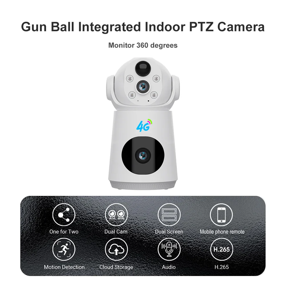 Two-Way Voice Motion Detection Night Vision PTZ WiFi Wireless Indoor Outdoor Cctv Home Security IP Camera System