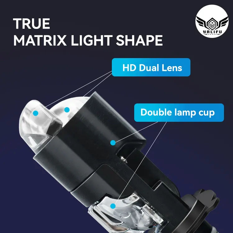 Super Bright Projector LED Headlight Lens Mini H4 LED Headlight Bulbs 9-80V Motorcycle LED Projector Lens