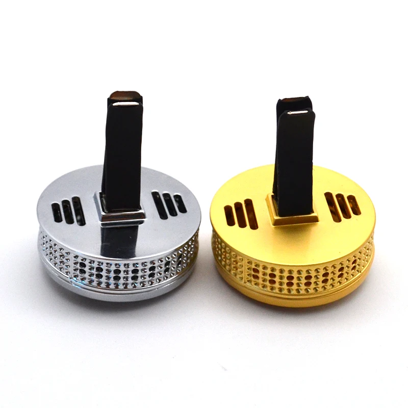 Золотой автомобильный освежитель воздуха с креплением на вентиляционное отверстие, парфюмерный диффузор