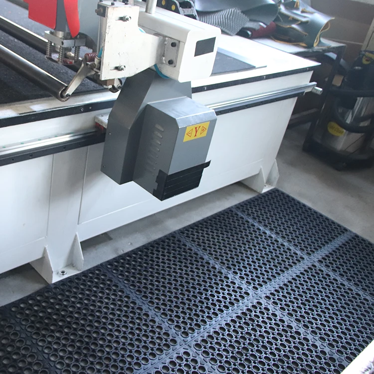 Manufacturer Customized Size Kitchen Workshop Anti-fatigue Hollow Heavy Duty Oli Resistance Rubber Tile Solid Interlocking Mat