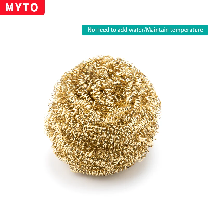 Electric Soldering Iron Tip Cleaning Ball Pure Copper Wire Ball Cleaning Nozzle Tin Removal Ball Solder Head Cleaner