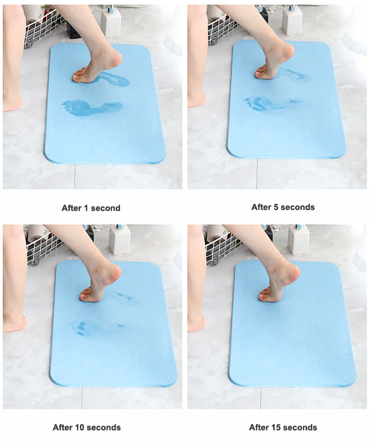 Оптовая продажа, противоскользящий диатомит для ванной и коврика для ног
