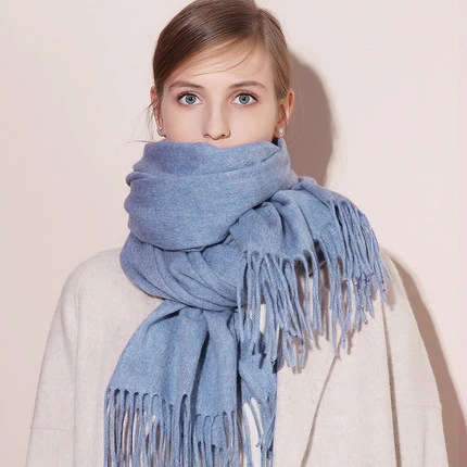 Wholesale Blanket Black Pashmina Scarves Custom Logo Women Winter Scarf White Cashmere Factory Fashion Scarfs For Acrylic