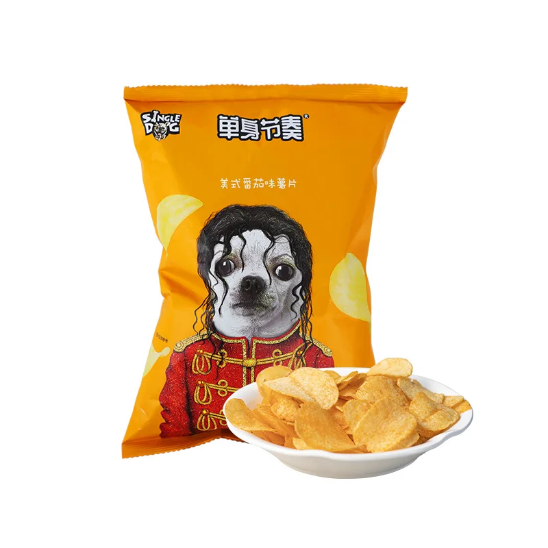 Картофельные чипсы с американским томатным вкусом 71 г закуски для картофеля Лидер продаж