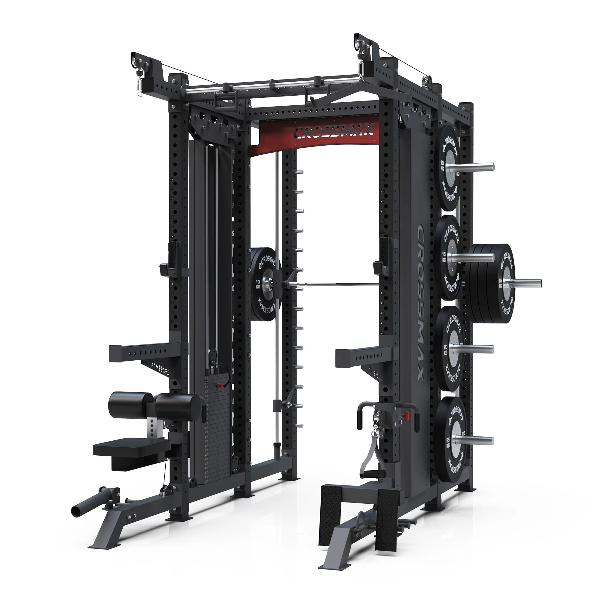 Crossmax Commercial  Gym Fitness Equipment Multi Function Machine Power Rack Crossover Dual Cable Cross Power Rack