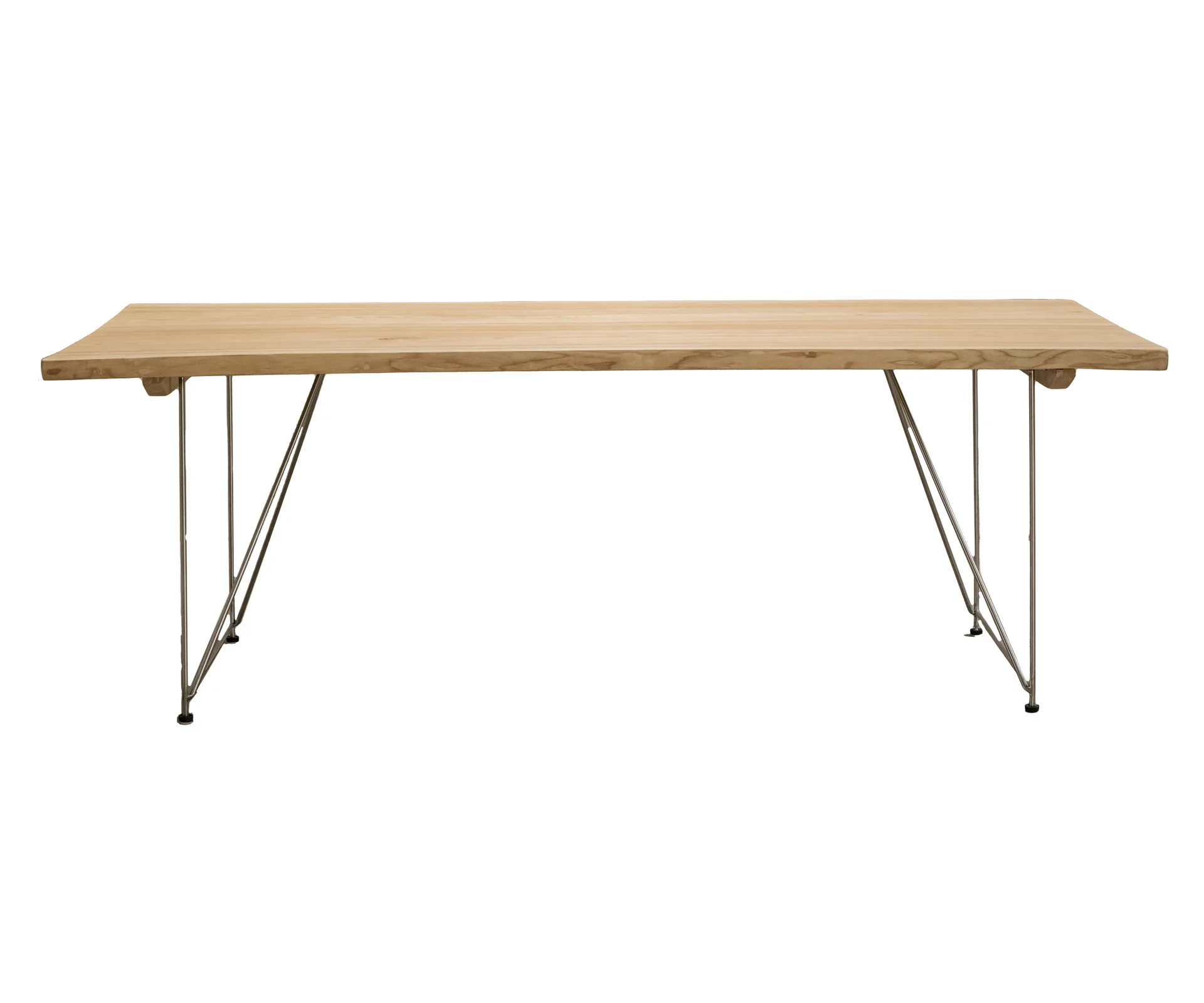 Wabi-sabi style tea table Ash wood log large plank table household all solid wood dining table