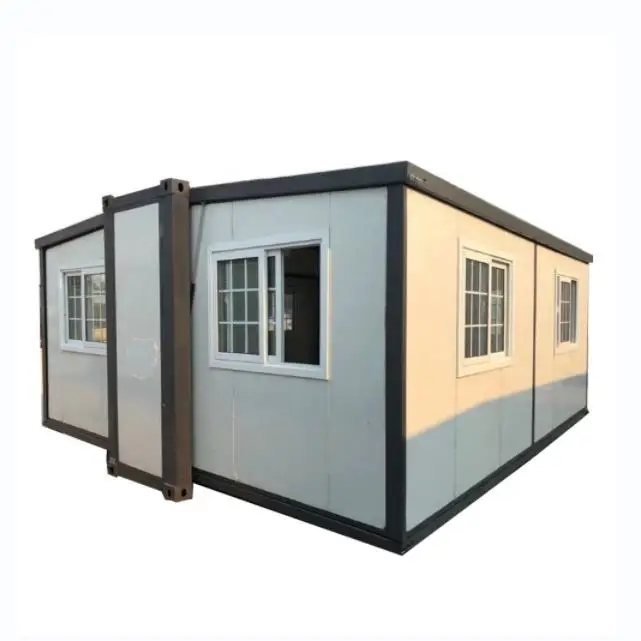 20ft 40ft China manufacture prefab cabin home Modular Prefab Expandable container house  for sale