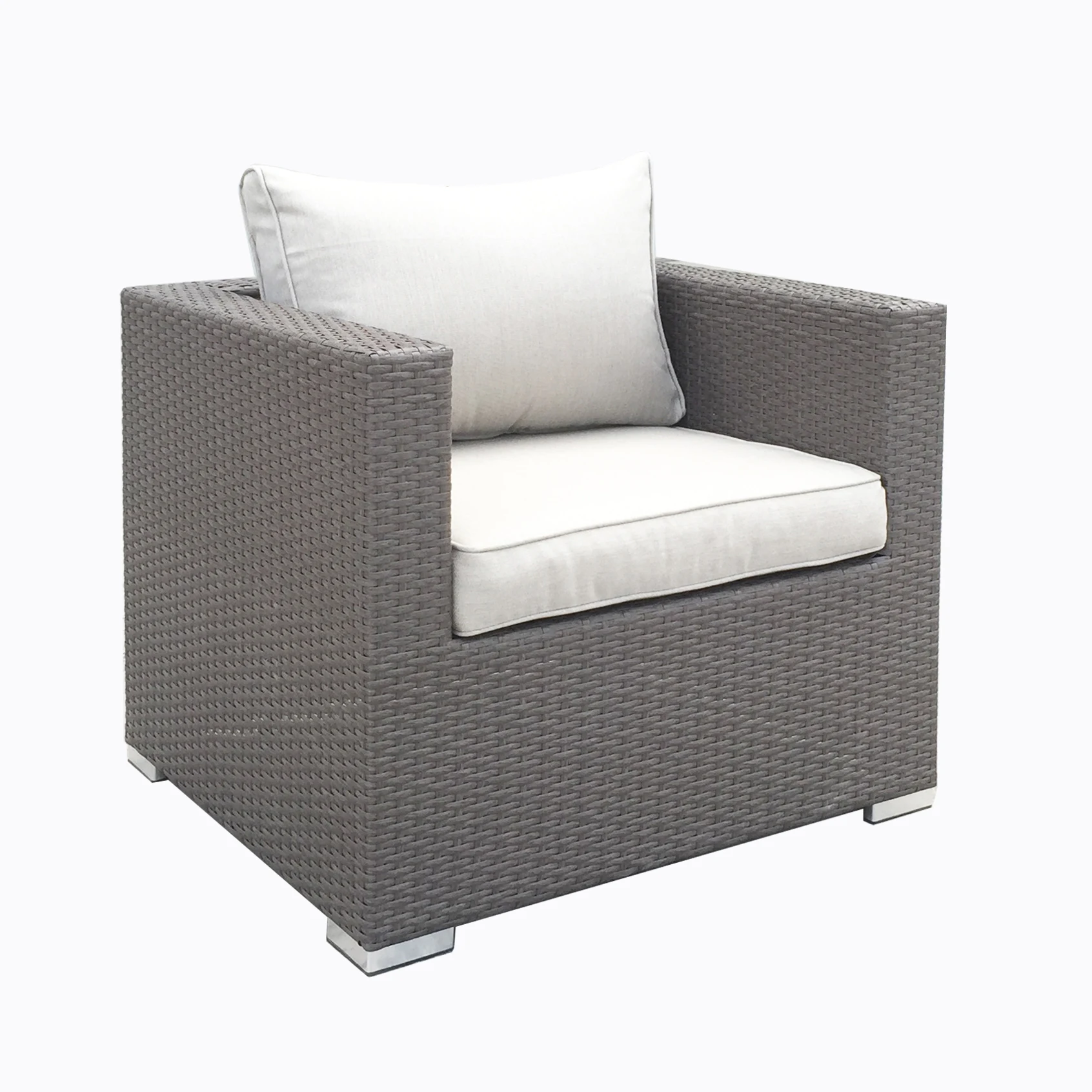 Оцинкованная стальная рама, ротанговый набор для отдыха, садовые наборы, уличная мебель для отдыха, наборы для разговора в гостиной