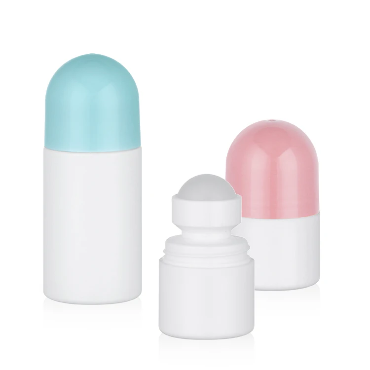 Empty Refillable Roll On Bottles Packaging PP Roller Ball 30ml 60ml 75ml 90ml Eco Friendly Plastic Roll On Bottle
