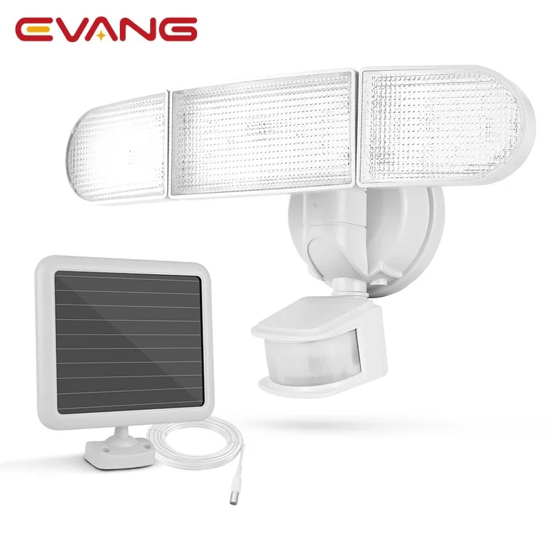 Smd 2835 Solar Motion Sensor Security Light ABS PC Solar Panel Wall Light