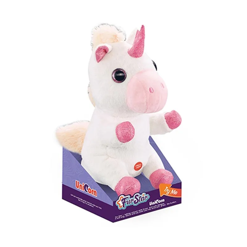 
Soft Cute Repeating & Dancing Electric Unicorn Plush Toys as a Gift for Children in Display Box Package 