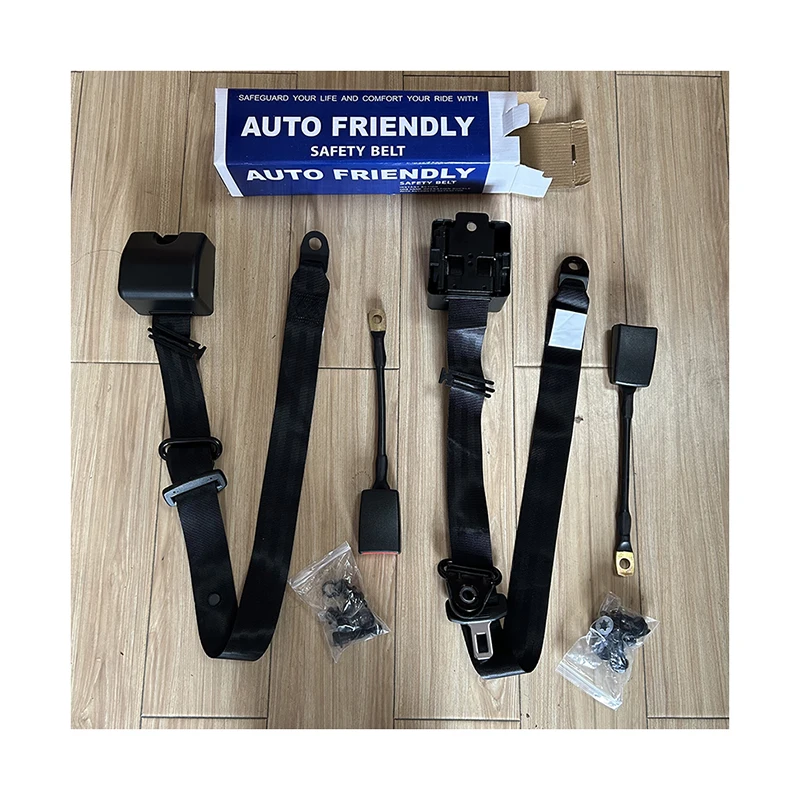 3 Point Retractable Car Safety Seat Belts Lap Safety Belt Seatbelts With Buckle