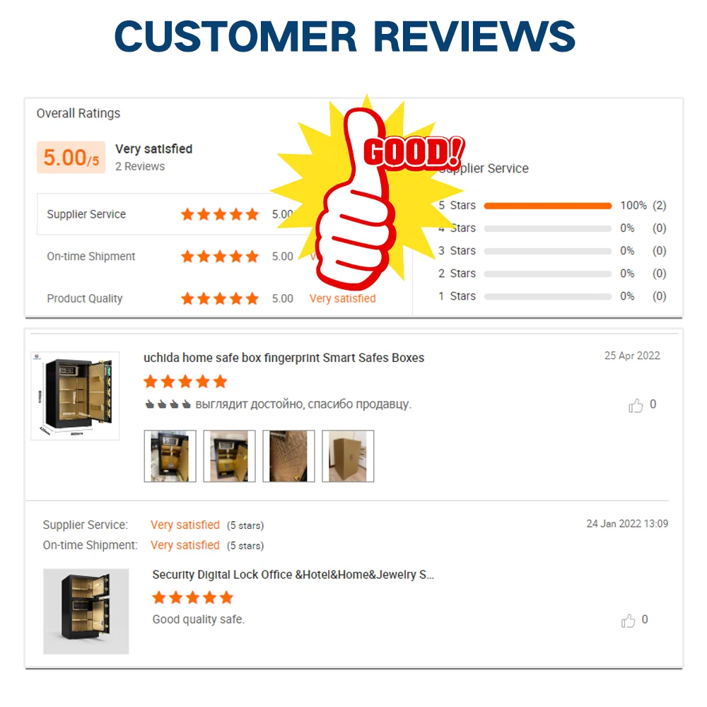 Large size safe box fingerprint lock home security big safe box