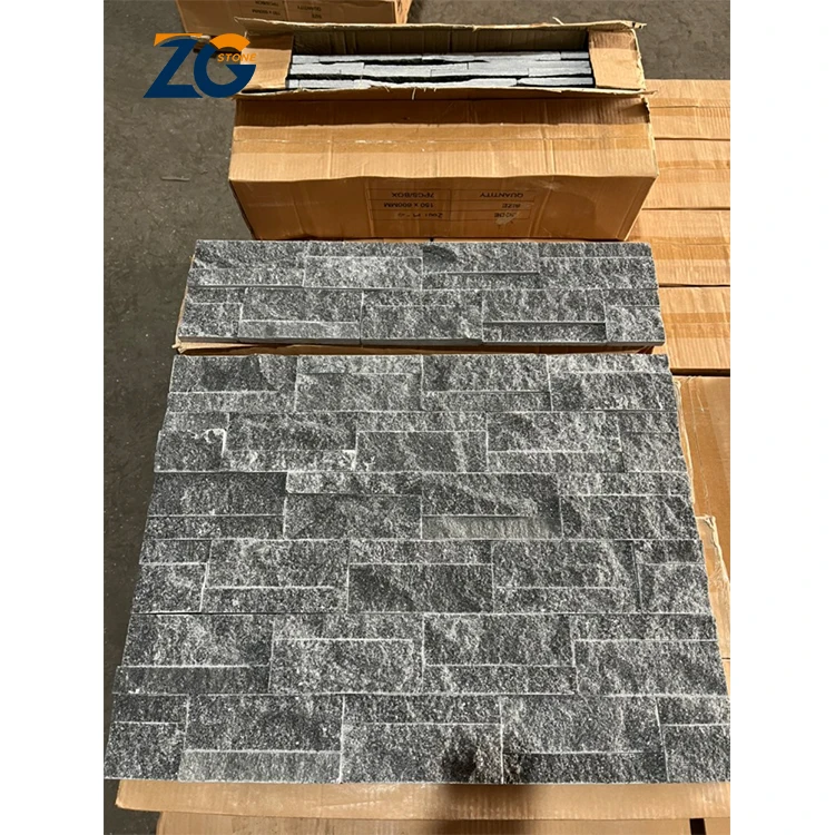 ZGSTONE наружная культура каменная облицовка стен шифер Наружная стеновая панель натуральный сланец культурный камень