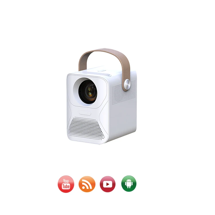 
Smart Home Cinema Wifi Beamer native 1920x1080P Digital Proyector 3D 4K LED Video Projectors with display screen bag 
