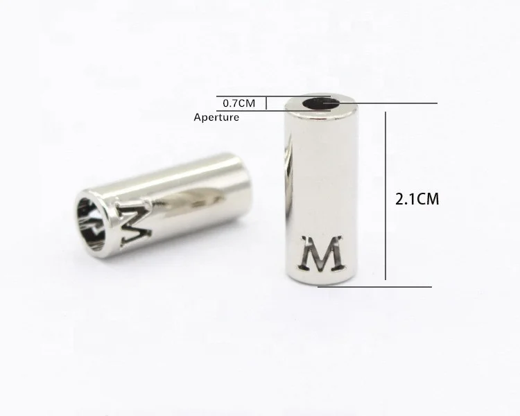 Custom fashion logo string toggle stopper