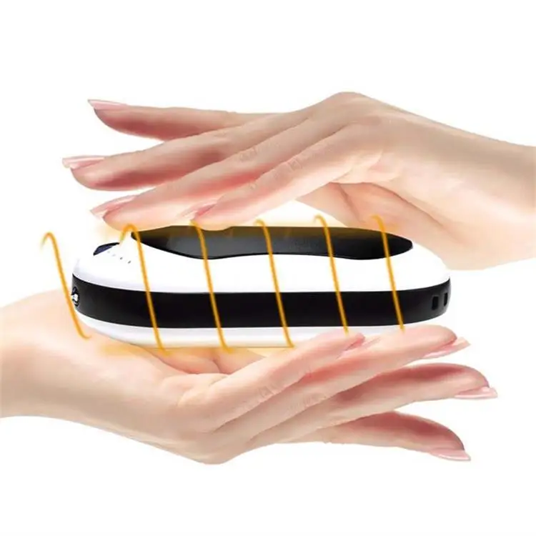 2022 Pocket Wholesale Hot Portable Reusable Hand Warmer Power Bank Dual Electric Hand Warmer Rechargeable Hand Warmer