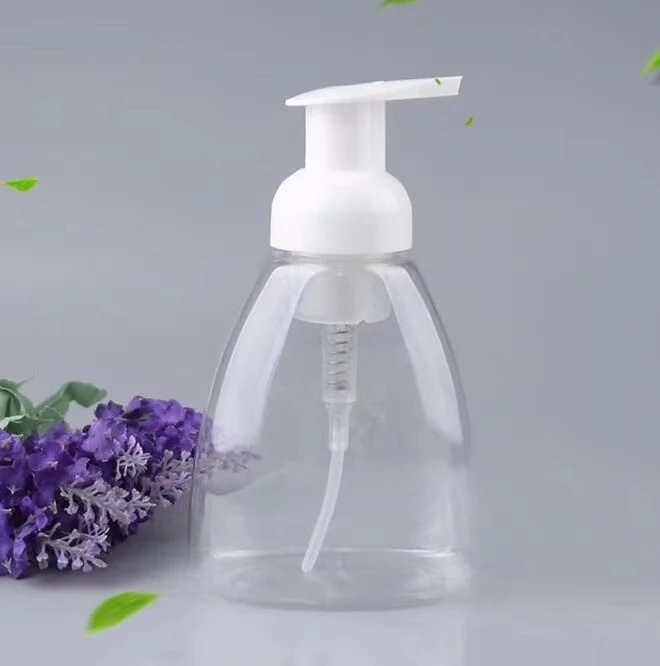 transparent  Plastic Foamer Bottles 500ml used for Shampoo or soap wholesale plastic bottle