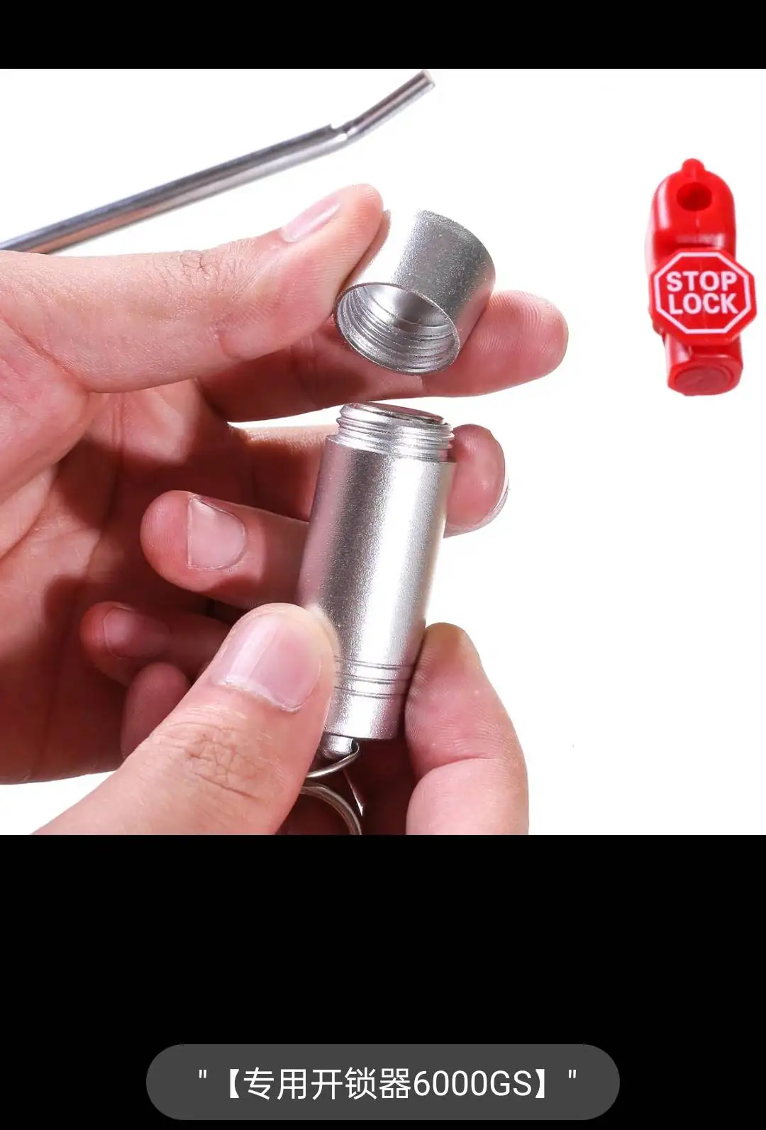 100 pcs/Bag Red 6mm EAS Security Tag hook stop lock security display hook Anti Theft Stoplock  Security Stoplock