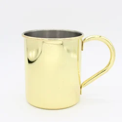 500ml Stainless steel outer copper plated skinny beer cup Moscow mule mug for drinks