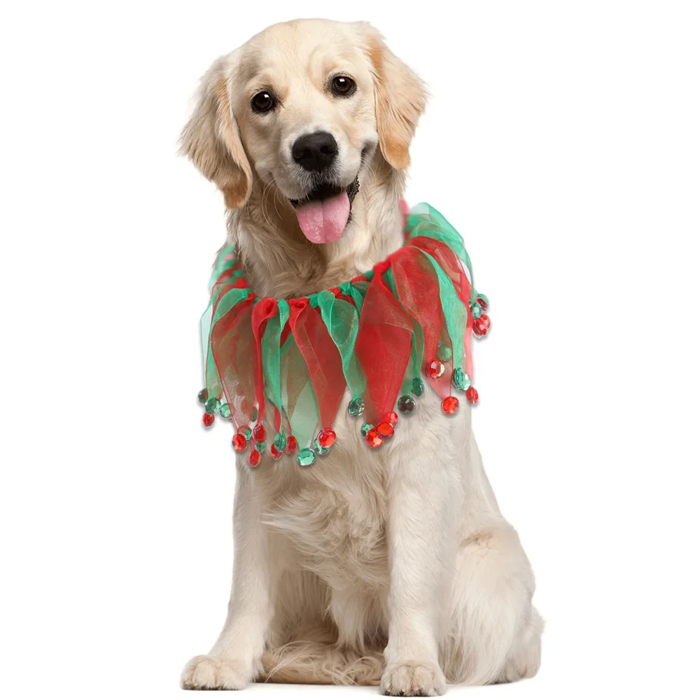 Qbellpet Cat accessories christmas costume clothes dog cat collar pet-friendly holiday decorative mascotas accesorios