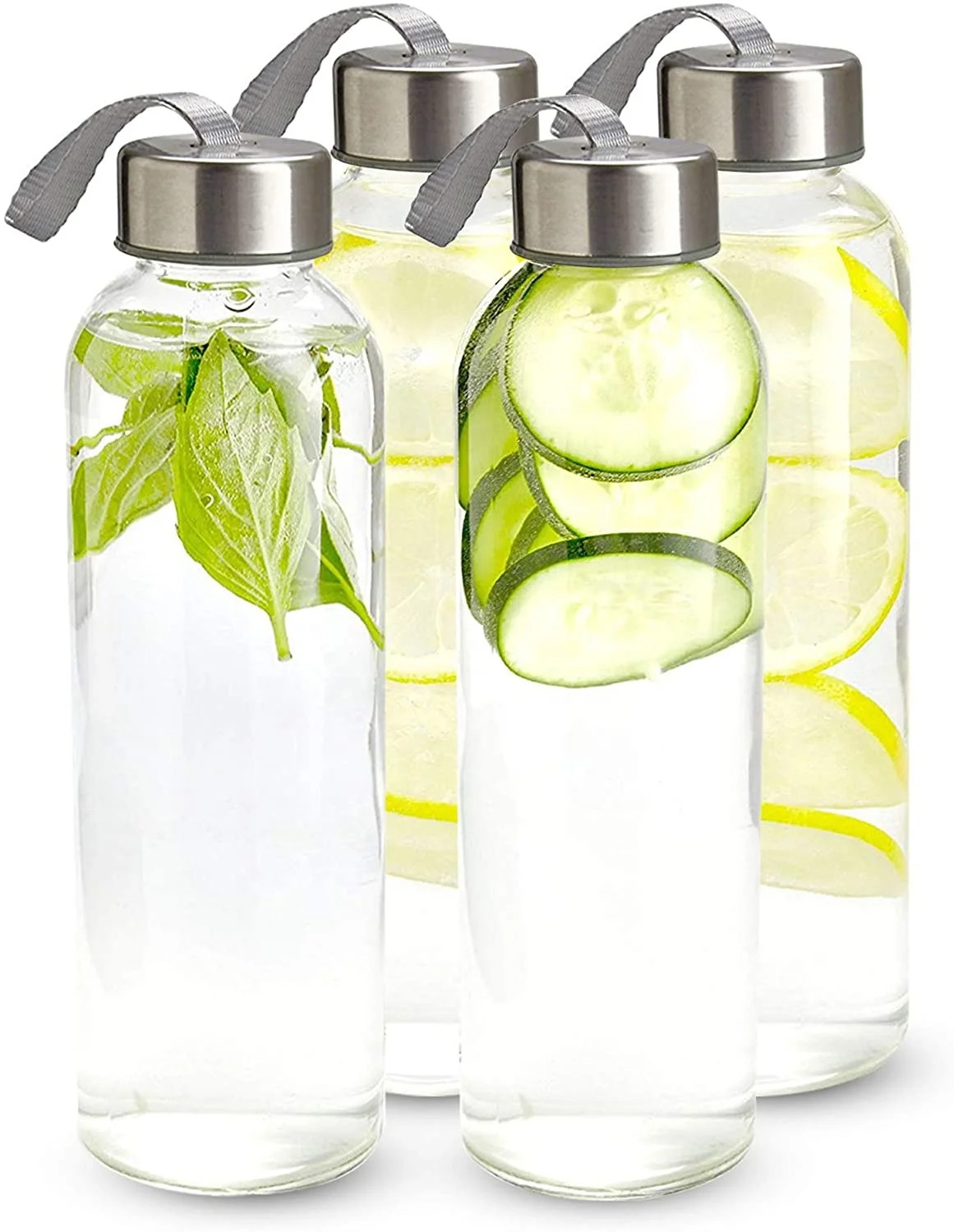 Amazon top seller bottle water glass borosilicate sports tumbler drinking glass bottle for juice