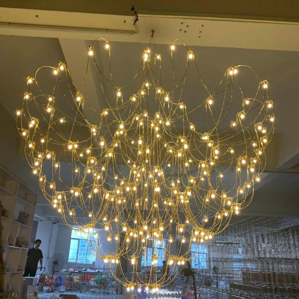 ECOJAS A3 Hotel  Heart-shaped chandelier home decoration pendant light