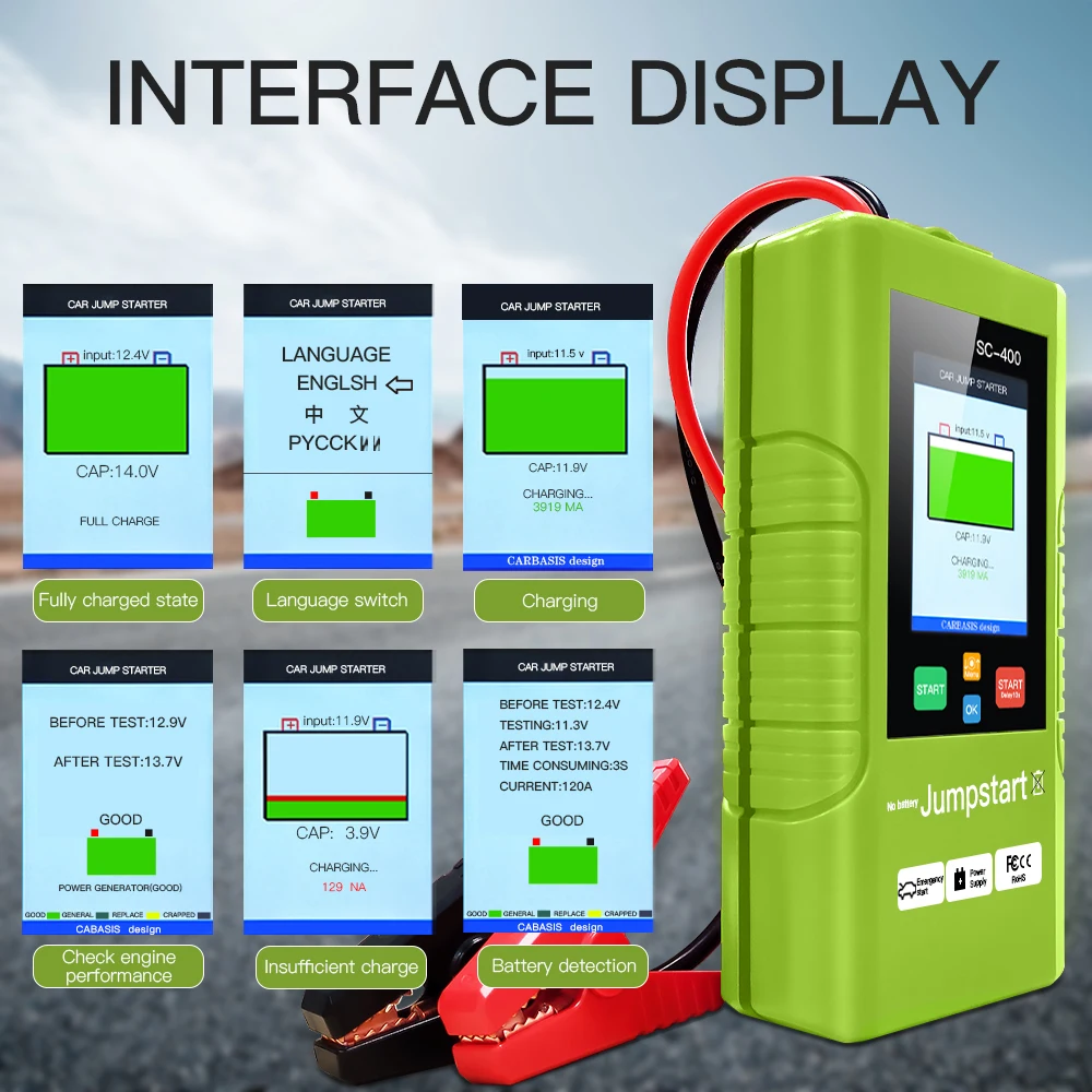 SC400 Super Capacitor Car Jump Starter Fast Charge Car Jump emergency starter SC-400 Car Power Bank Capacitor