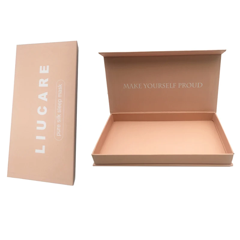 Wholesale custom print logo customized size high Quality eye mask cosmetic magnetic paper gift box