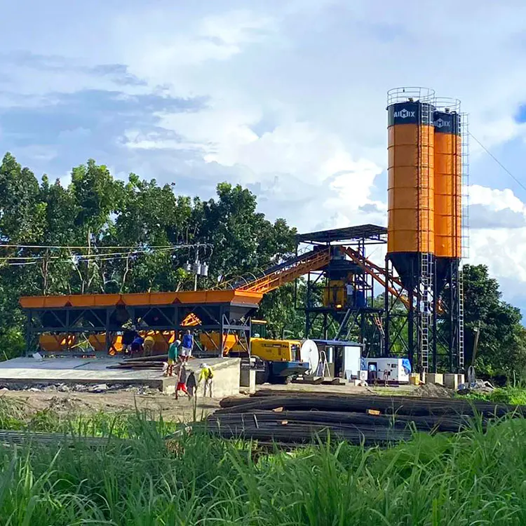 China 60 Cubic Meters Concrete Batching Plant 60M3 Concrete Mixing Plant