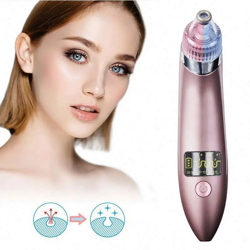 now Discount high quality Wifi Extractor With Camera Blackhead Remover Pore Vacuum Cleaner gold collagen eye mask