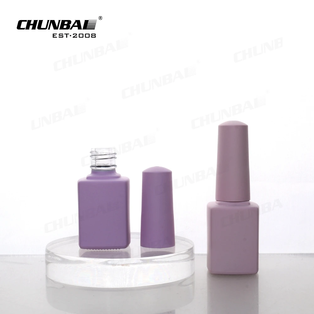 Wholesale Purple Reusable 10Ml 15 Ml Design Customized Private Label Large Gel Nail Polish Empty Classy Bottle For Nail Polish