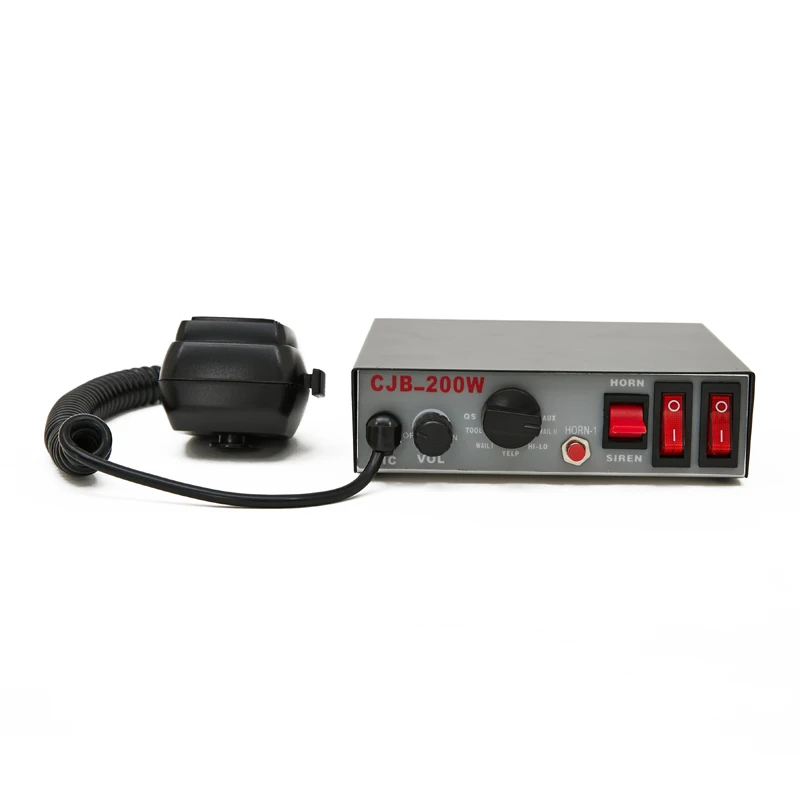 9-tone Электронная сирена прочный 12v 200w усилитель сирены скорой помощи Автомобильная динамик