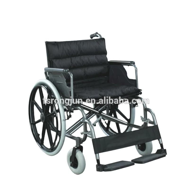New extra wide wheelchair and thick seat pad manual wheelchair