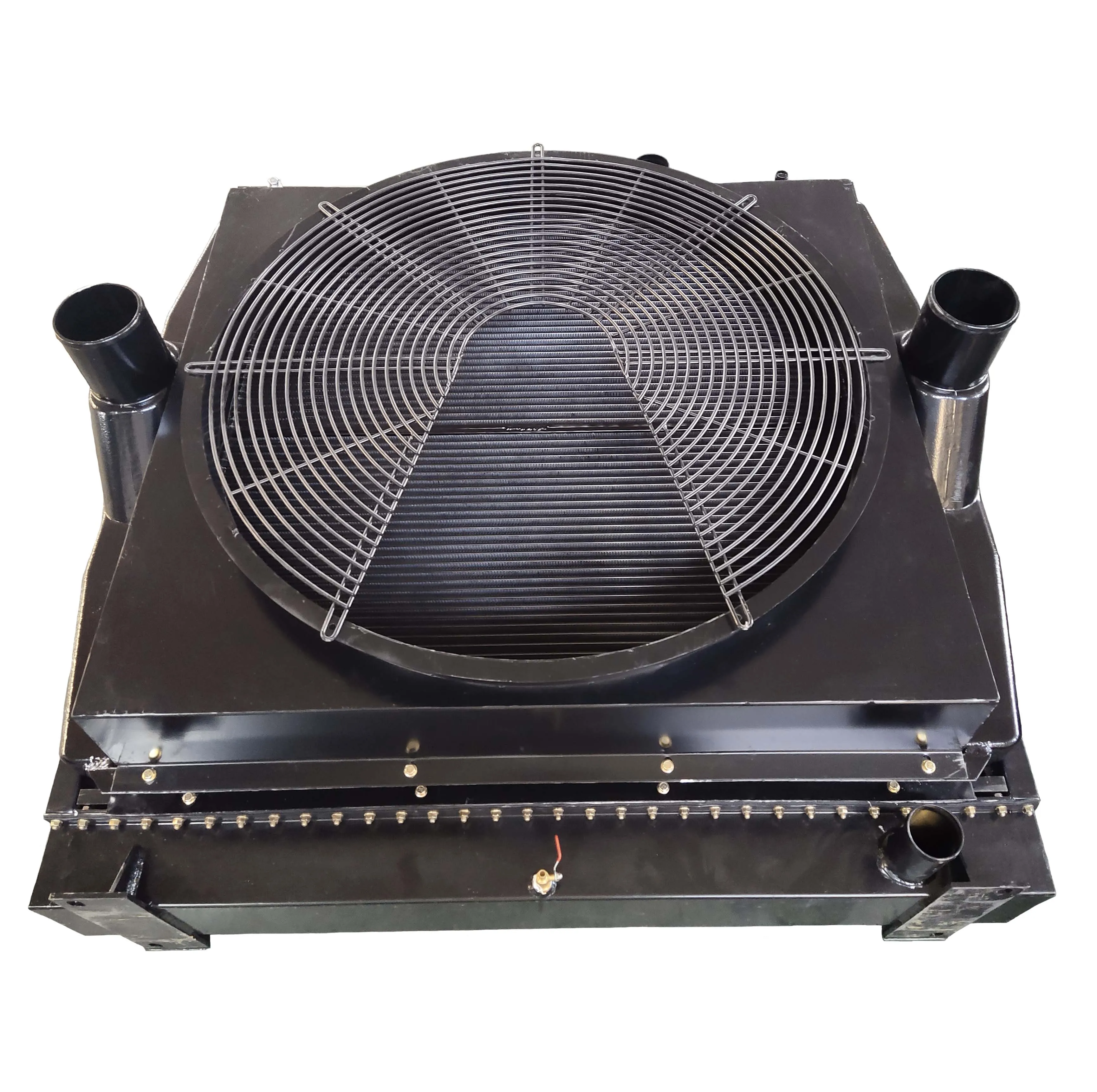 Large wind circle diameter, fast heat dissipation area and high pressure Radiator of engineering vehicle