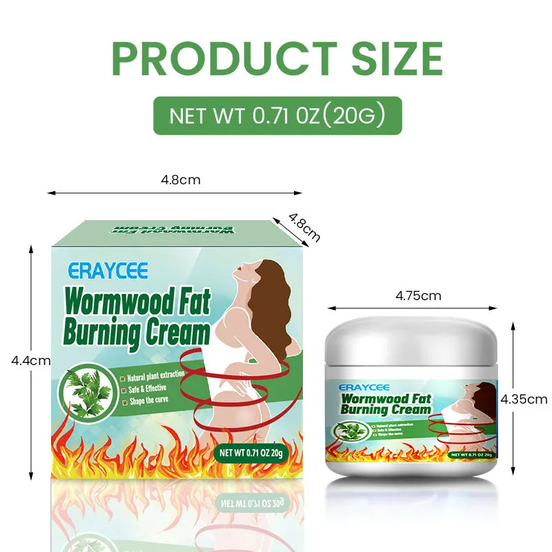 ERAYCEE Burning Wormwood Slimming Cream Massage Hot Tummy Tuck Moisturising Firming Body Skin Lazy Body Shaping