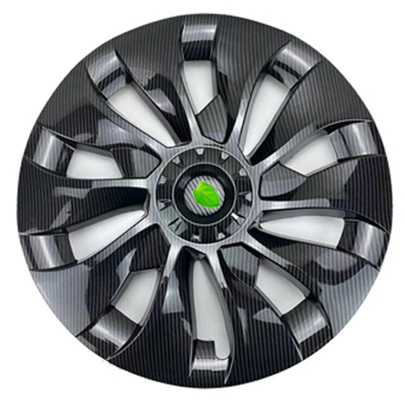 4PCSHubcaps 18 inches Inner Diameter ABS Cover Hubcap Uberturbine Wheel Covers 18 Turbine for Tesla Model 3