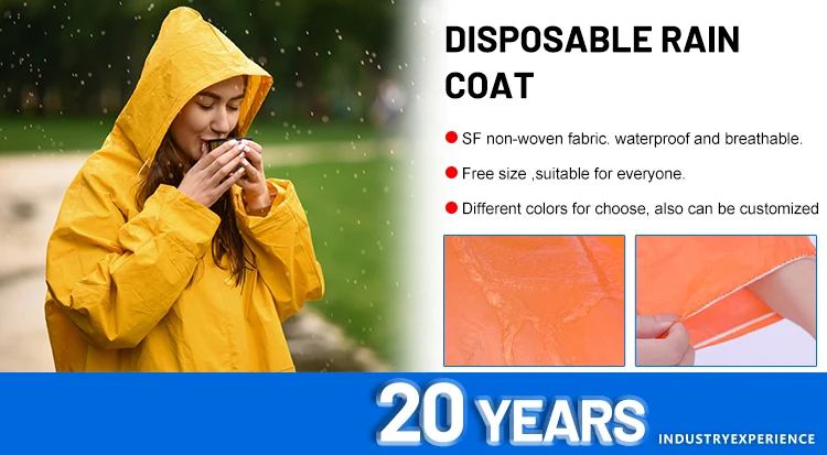 Best Selling High Quality Waterproof Rain Coat Working Poncho Emergency Fisherman Rain Coat Rain Poncho For Work
