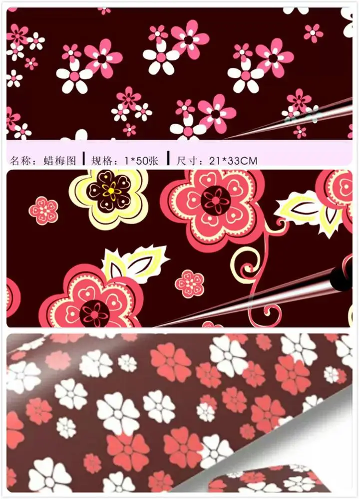 Full Pattern Paper For Chocolate A4 Size Edible Printing Chocolate Transfer Sheets