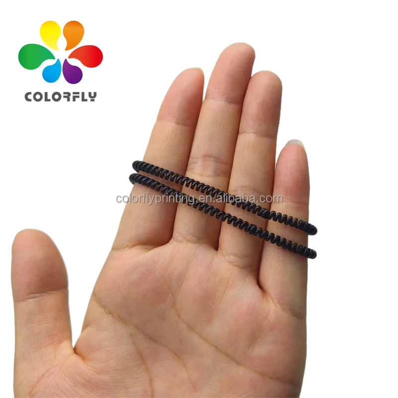 Black Phone Cord Hair Ring Female Hair Rope Telephone Wire Elastic Scrunchies Plastic Line Elastic Band Hair Tie