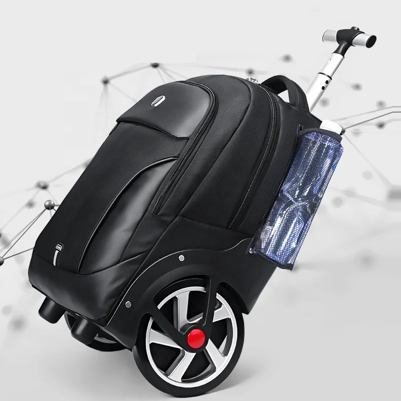 School Multifunctional Travel Back Pack Waterproof Trolley Backpack