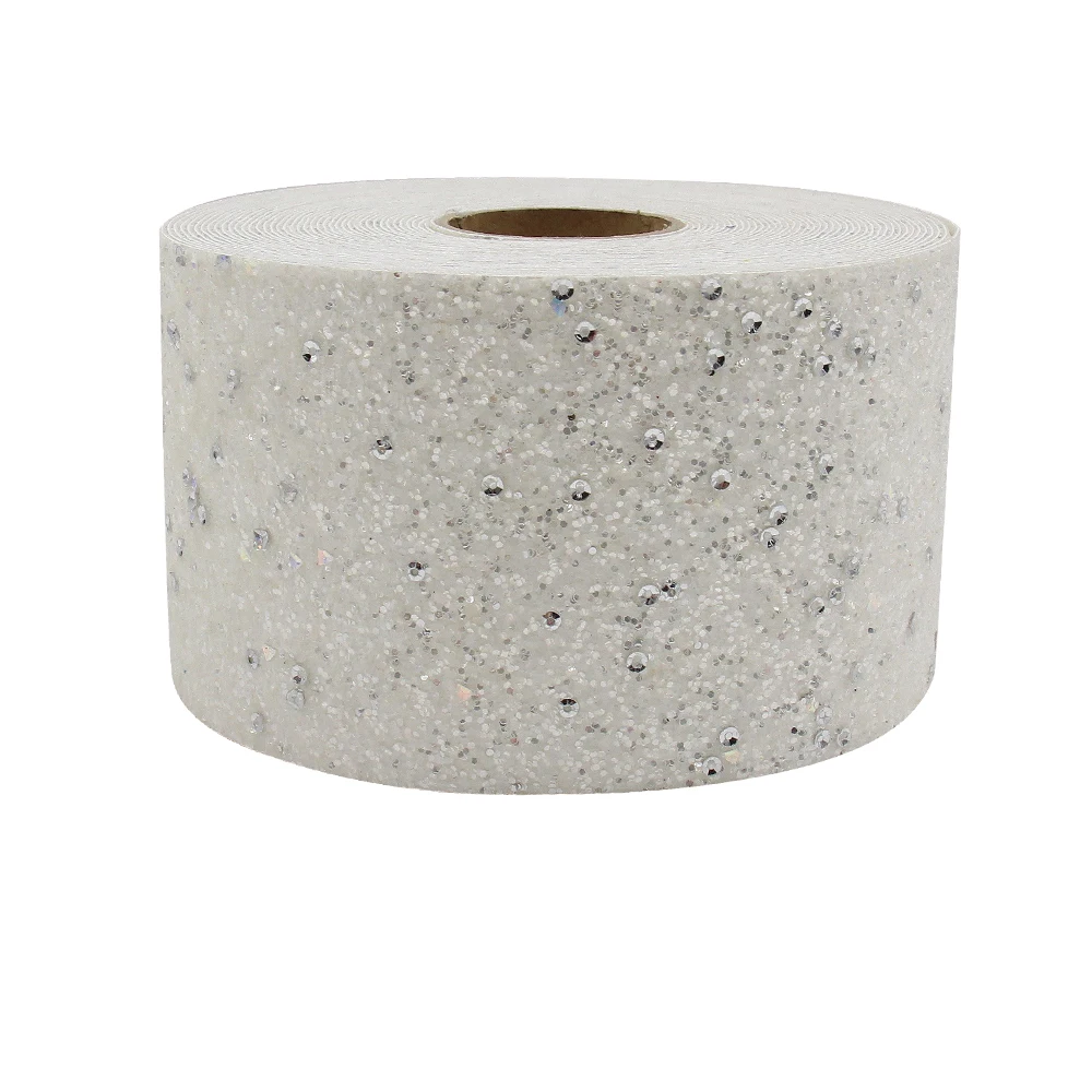 DIY Hair Bows Crafts 3' 75mm Chunky Glitter Faux Leather Ribbon For Christmas Ribbon Hair Bow