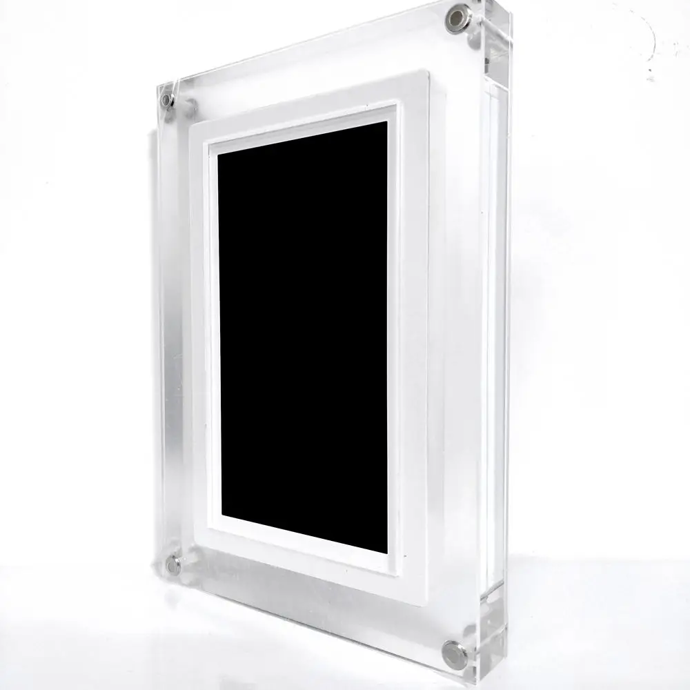 Новый 7 10 15 6 дюймовый художественный акриловый NFT видео объект прозрачная цифровая фоторамка